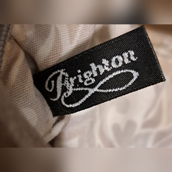 Vintage 90s Brighton Tan Jute Neutral Boho Casual Handbag Satchel Purse Bag - Picture 16 of 16